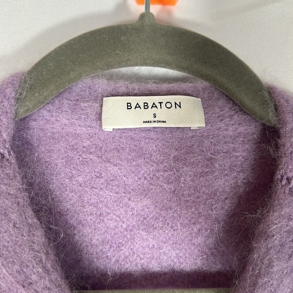 Babaton Lilac Purple Fluffy Soft Sweater Top - Picture 5 of 8